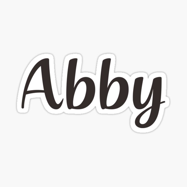 Abby Sticker For Sale By Posters Redbubble