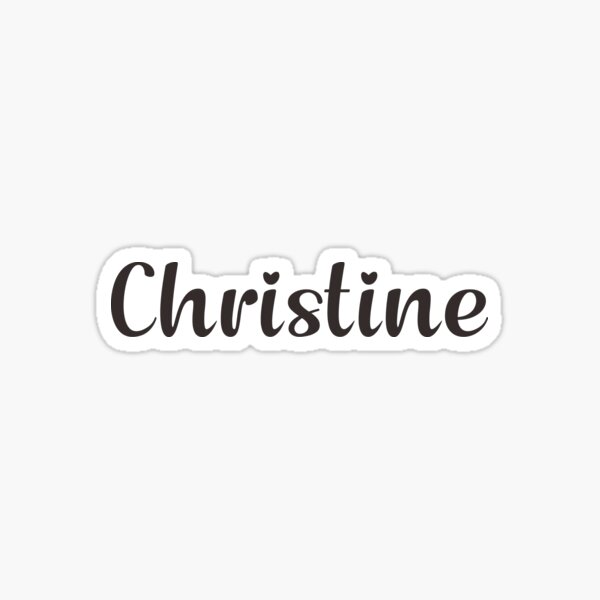 Christine Sticker For Sale By Posters Redbubble