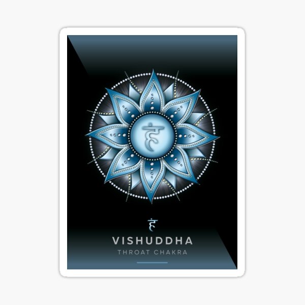 THROAT CHAKRA SYMBOL 5 Chakra Vishuddha Sticker For Sale By