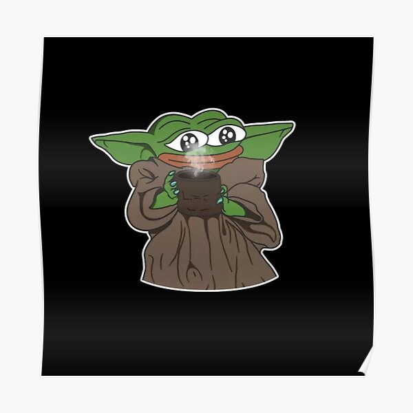 Pepe The Frog Sipping Tea Poster For Sale By Tobster Redbubble