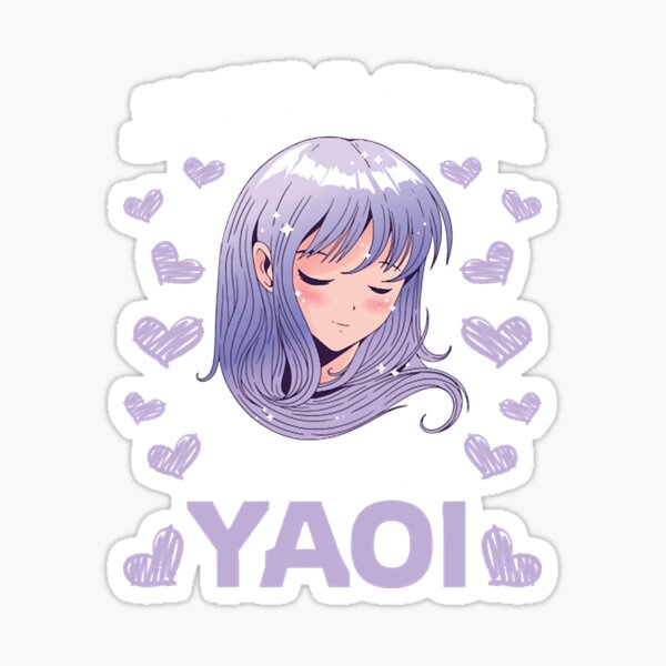 Just A Girl Who Loves Yaoi Gay Manga Anime Girl Sticker For Sale By LawrenceG Redbubble