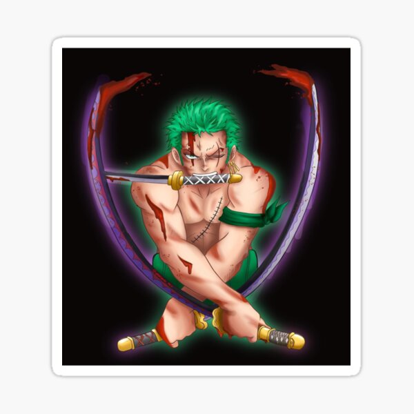 One Piece Roronoa Zoro Classic T Shirt Sticker For Sale By Caroaguera