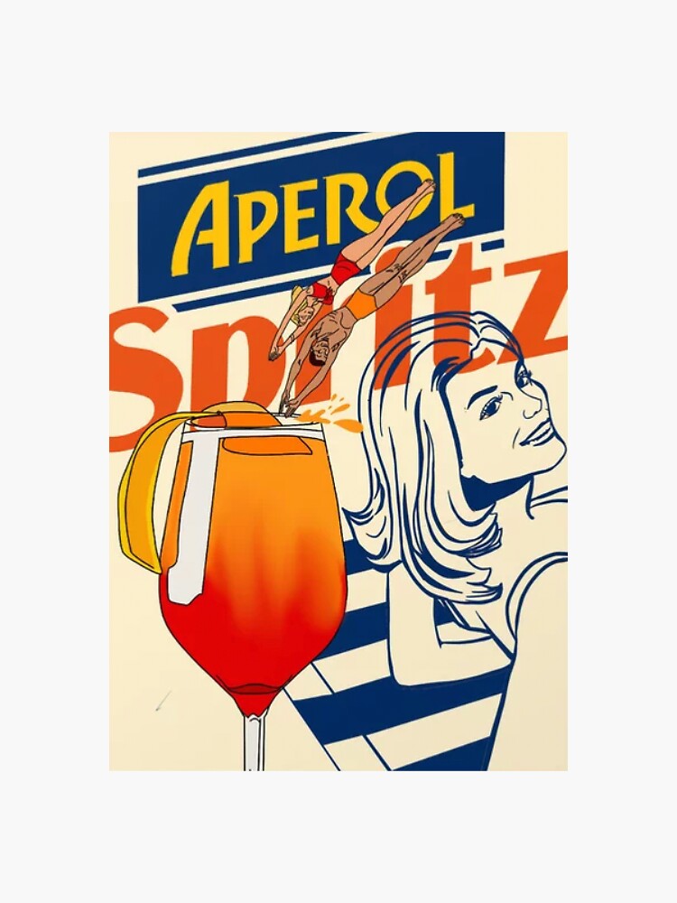 Aperol Spritz Sticker For Sale By Lel Dancer Redbubble