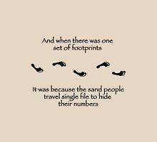 footprints in the sand t shirt