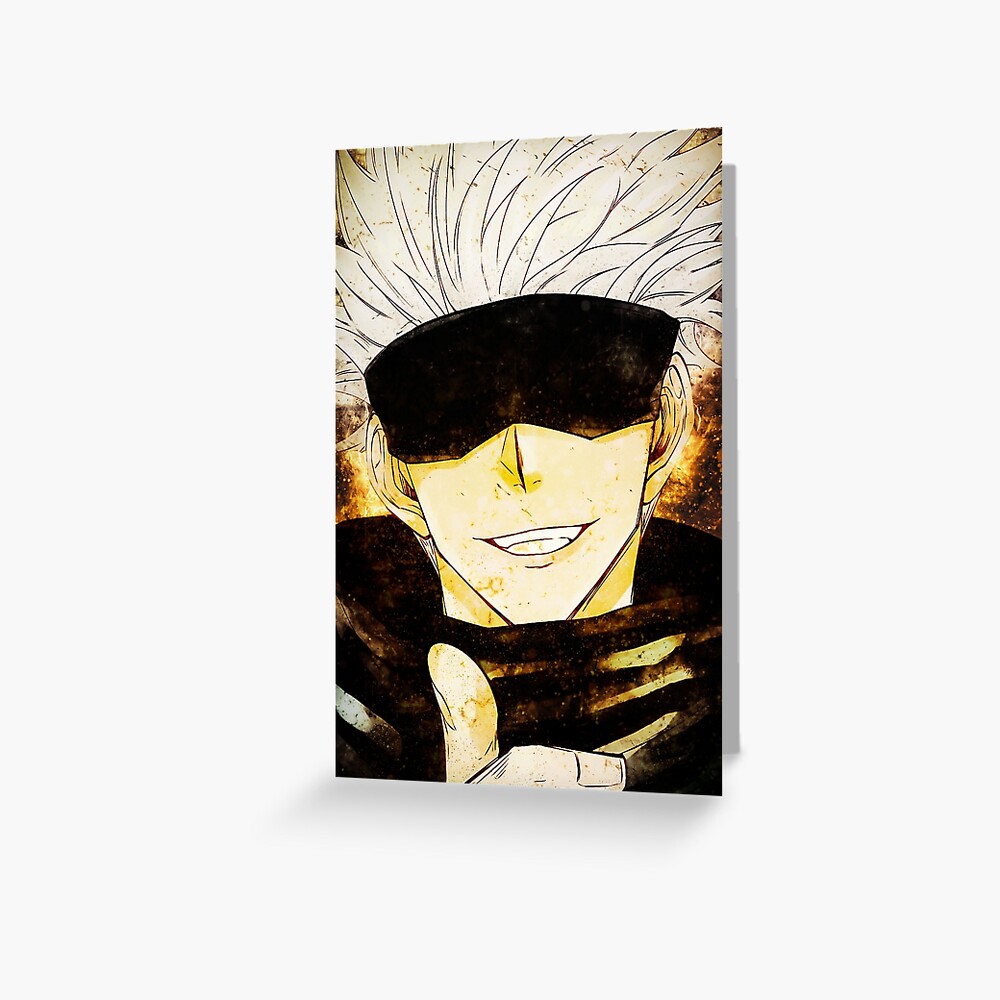 Satoru Gojo Jujutsu Kaisen Fanart Greeting Card For Sale By