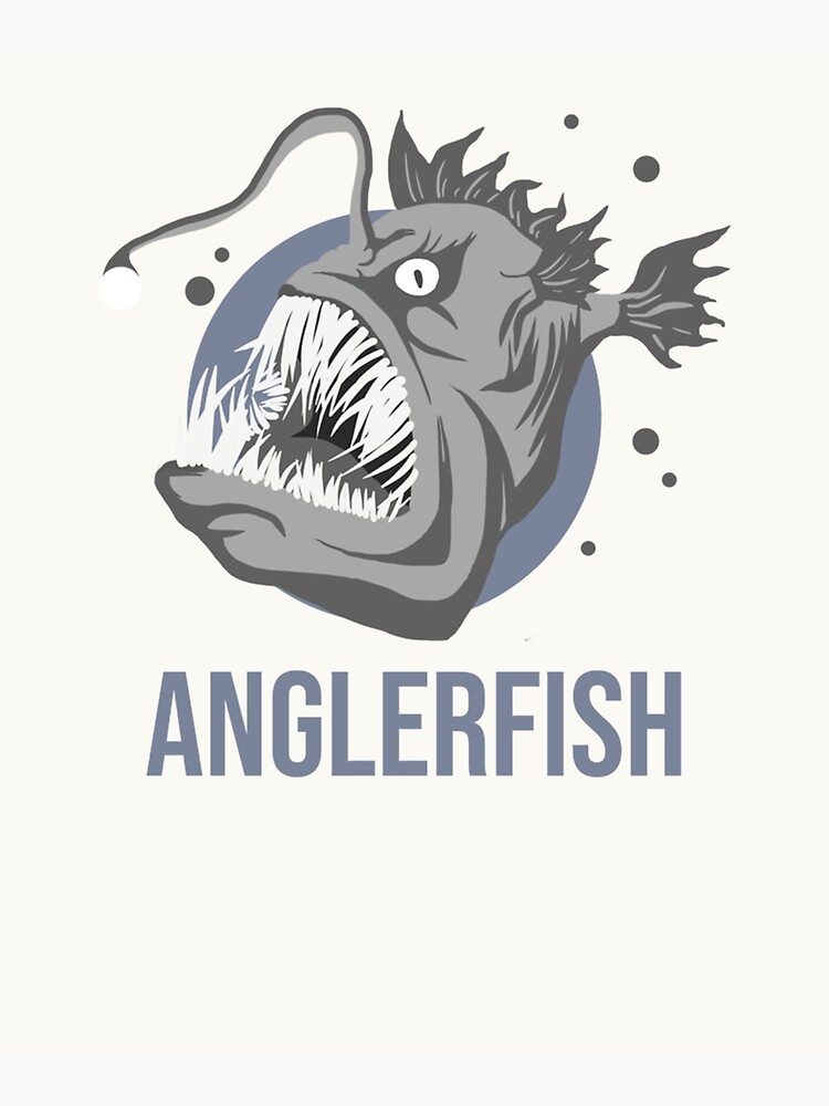 Cute Anglerfish Light Darkness Poster For Sale By Nataliarts Redbubble