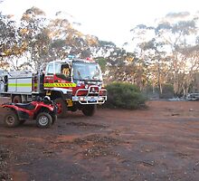 FESA My Quad Bike and a burnt out wreck by Daniel Fitzgerald