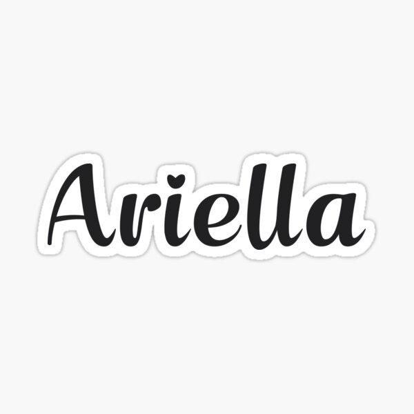 Ariella Sticker For Sale By Posters Redbubble