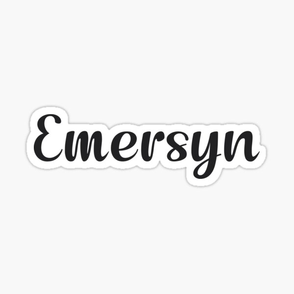 Emersyn Sticker For Sale By Posters Redbubble