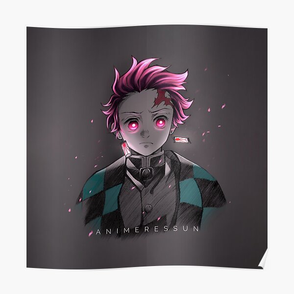 Tanjiro Kamado Glow Art Anime Manga Demon Slayers Kimetsu No