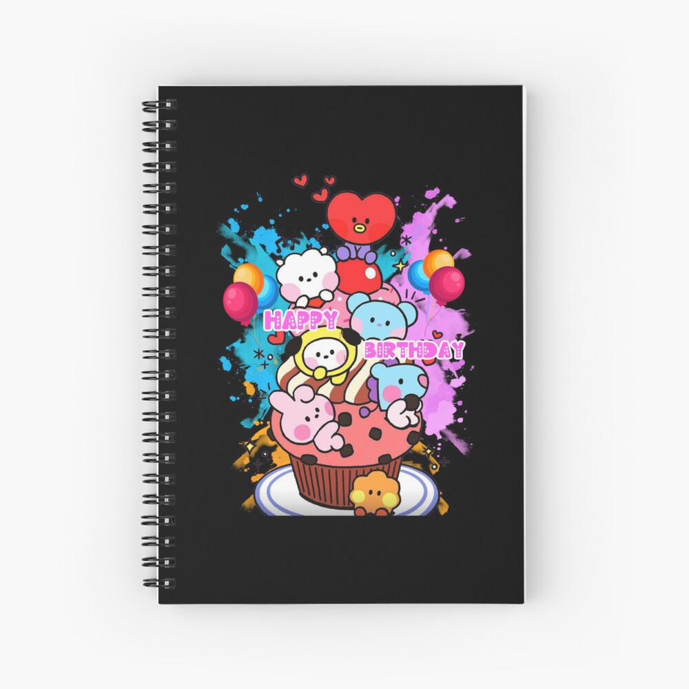 Cuaderno De Espiral Bt Feliz Cumplea Os Feliz Cumplea Os De Bts