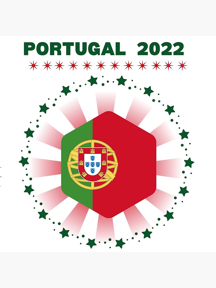 Póster Copa del Mundo Qatar 2022 Bandera de Portugal de Mr socololo