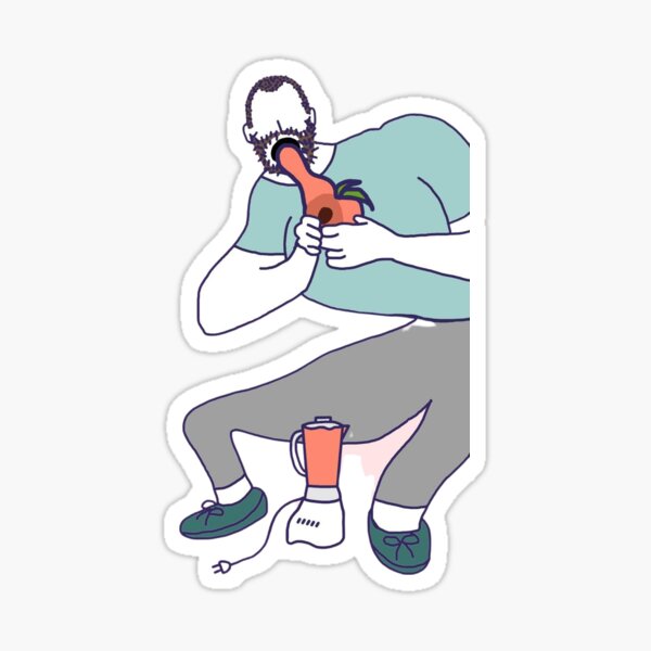 Saturn Devouring His Last Ripe Peach Sticker For Sale By Floupsssy