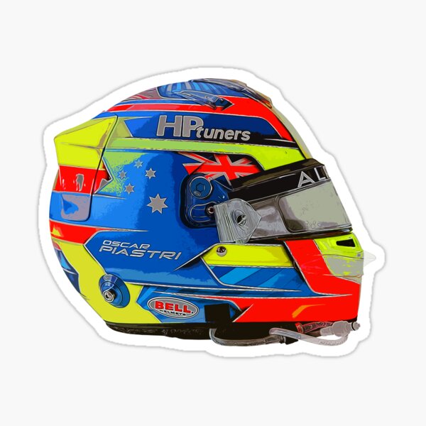 Oscar Piastri Helmet Sticker For Sale By Valentino568 Redbubble