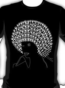 afro pick t shirt