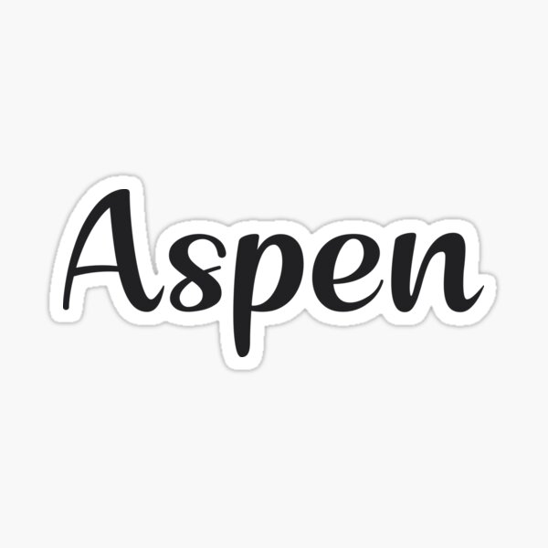 Aspen Sticker For Sale By Posters Redbubble