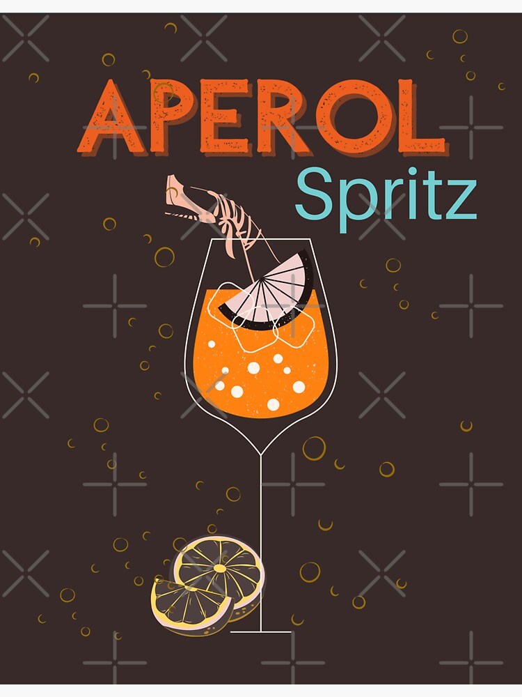 Aperol Spritz Sticker For Sale By DimaT Shirt Art Redbubble