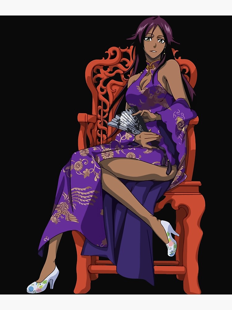 Shihouin Yoruichi Sexy Hentai Anime Chinese Dress Bleach Sticker