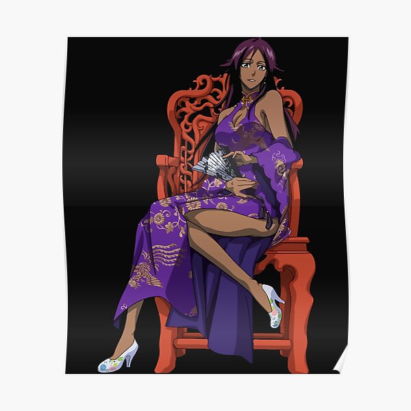 Shihouin Yoruichi Sexy Hentai Anime Chinese Dress Bleach Sticker