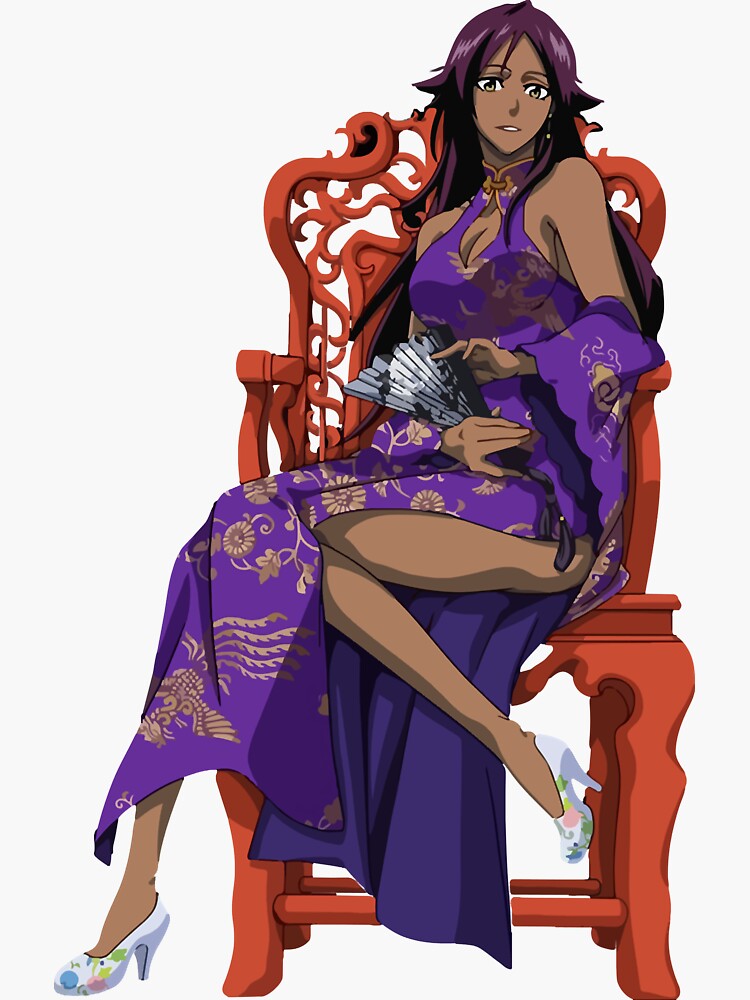 Shihouin Yoruichi Sexy Hentai Anime Chinese Dress Bleach Sticker