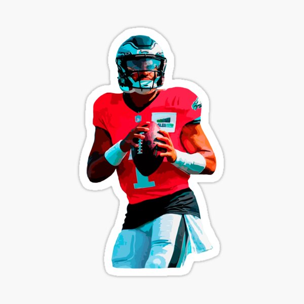 Jalen Hurts Qb Sticker For Sale By Jgdesigns Redbubble