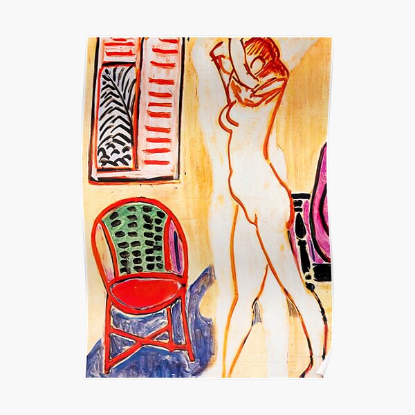 Henri Matisse Standing Nude With Raised Arms Poster For Sale