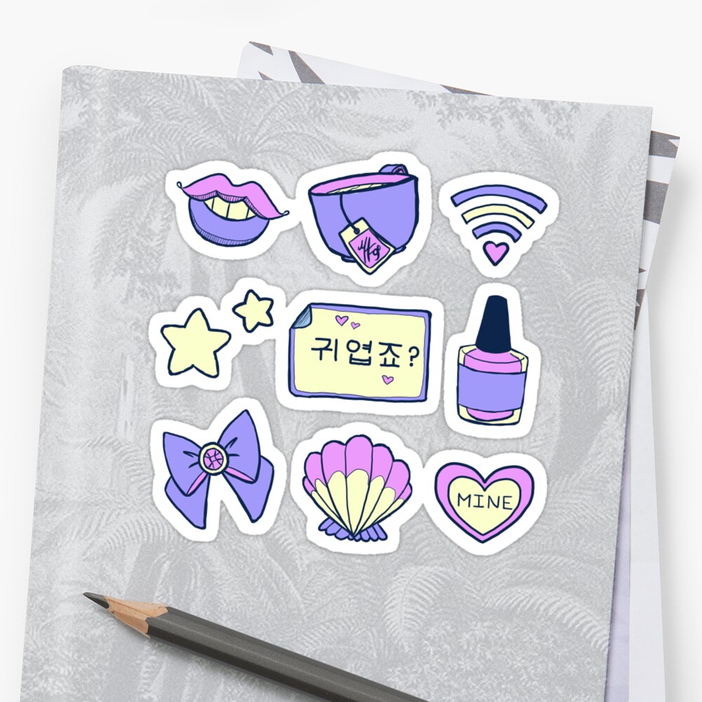 Soft Pastel Aesthetic Sticker By Mshollowfox Redbubble