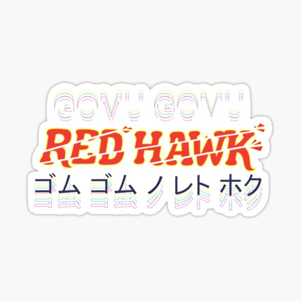 One Piece Red Hawk Classic T Shirt Sticker For Sale By Libashirian