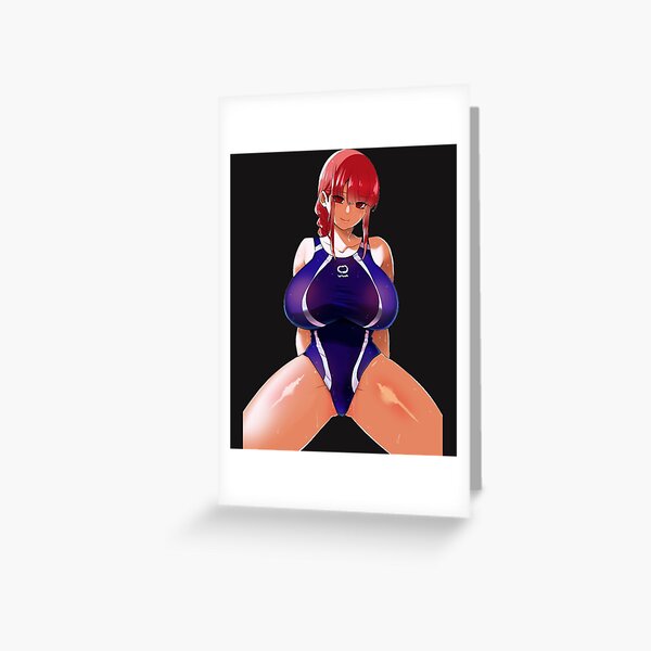 Makima Sexy Hentai Anime Swimsuit Sticker Greeting Card For Sale By