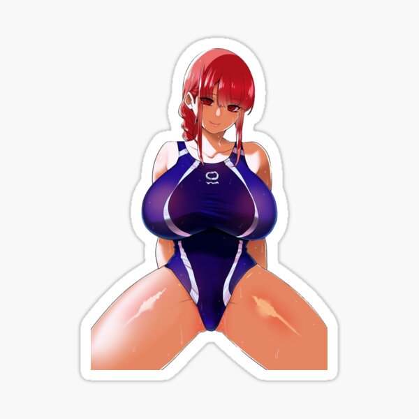 Makima Sexy Hentai Anime Swimsuit Sticker Sticker For Sale By