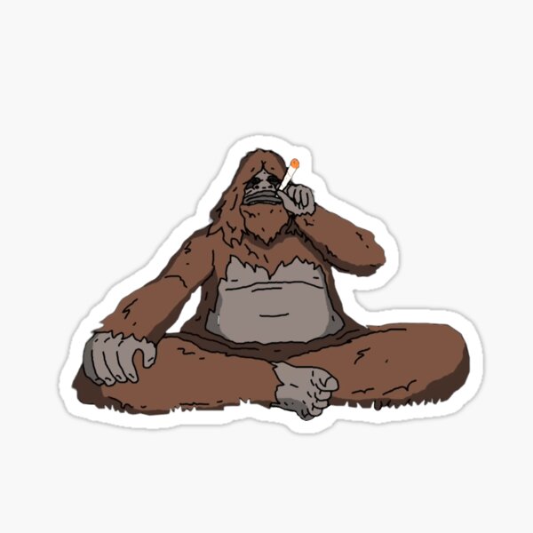 Sassy The Sasquatch Sticker For Sale By Basikski Redbubble