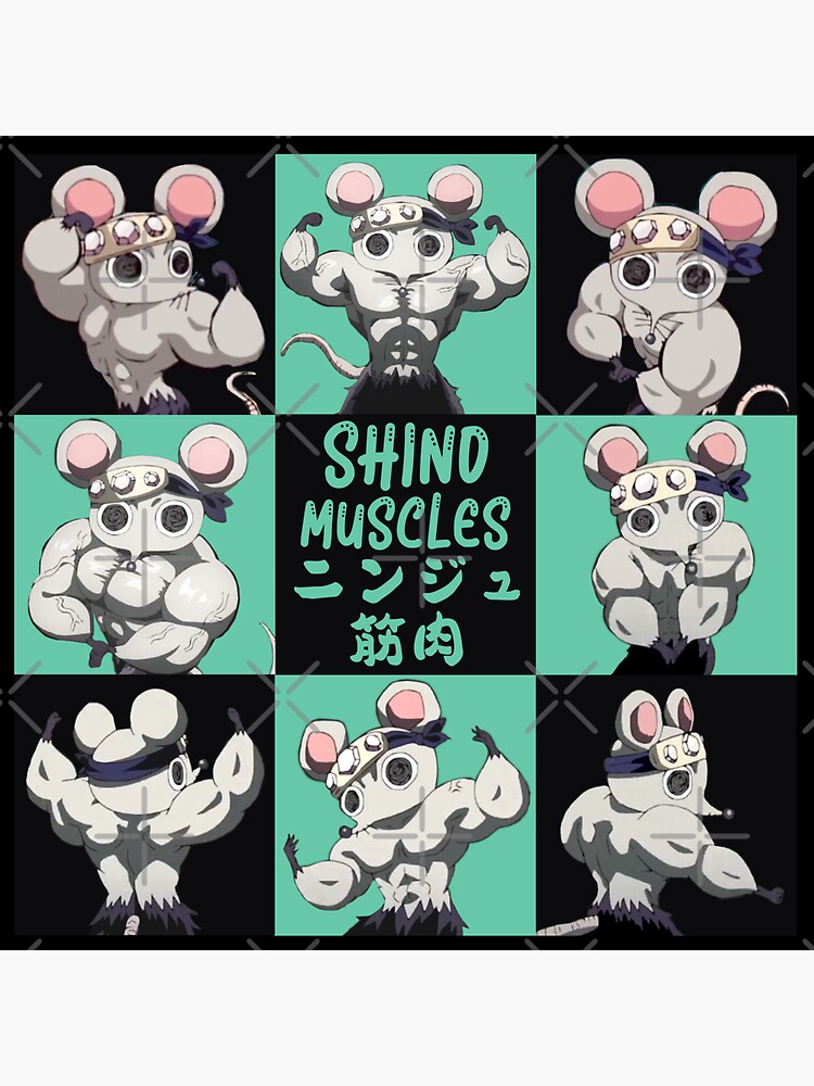 Ninju Buff Mice ニンジュ Demon Slayer Kimetsu no Yaiba Sticker for