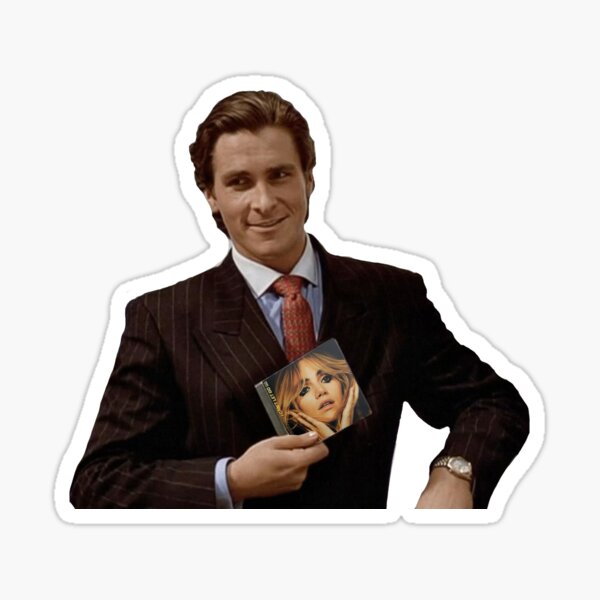 Patrick Bateman I Can T Let Go Sticker For Sale By Voguesuki