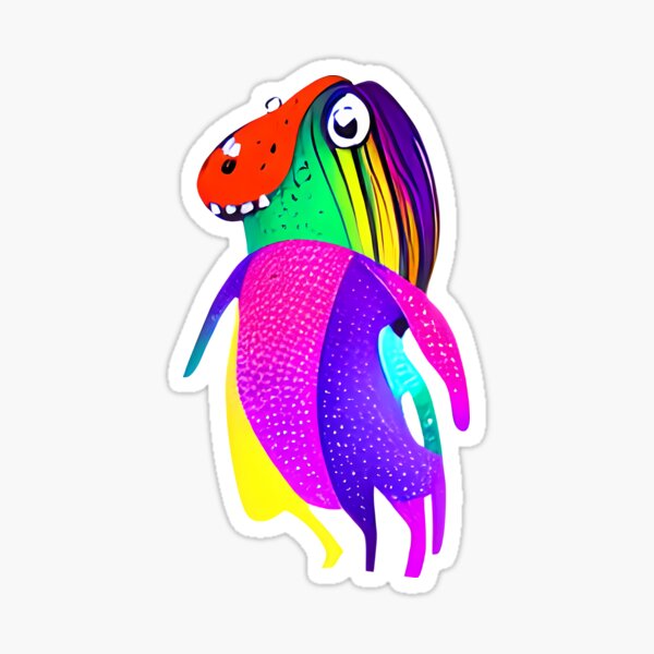 Doodle Monster 2 Sticker For Sale By PAInted By Matt Redbubble