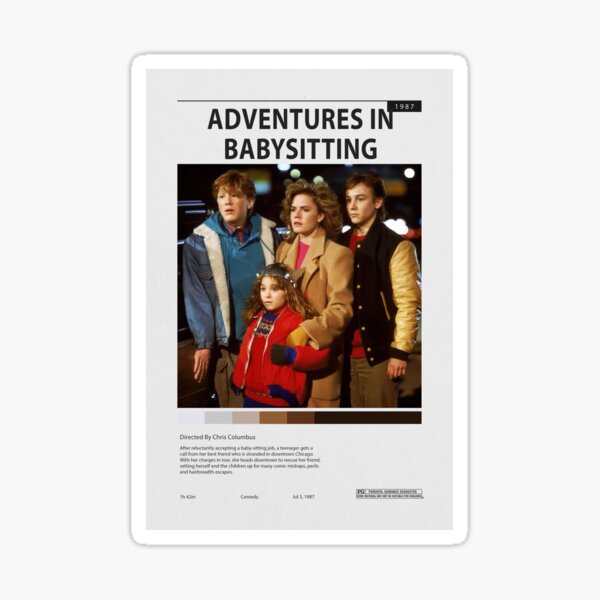 Adventures In Babysitting Movie Poster Comedy Sticker For Sale