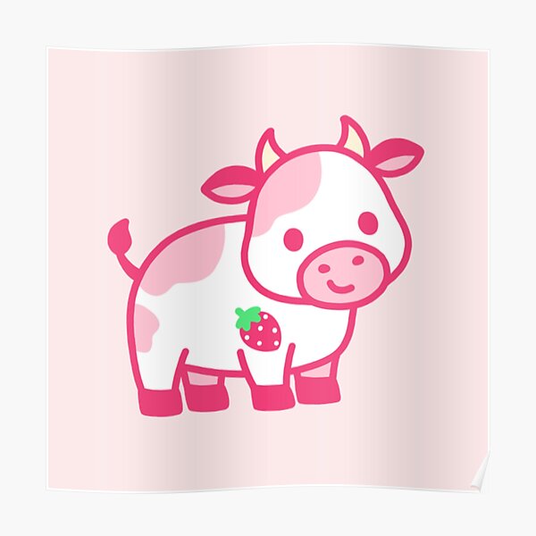 Ichigo Cow Poster For Sale By Kawaiistudio Redbubble