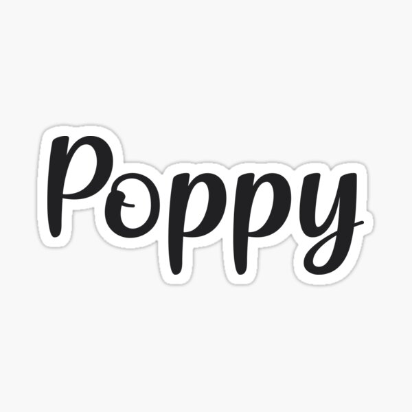 Poppy Sticker For Sale By Posters Redbubble