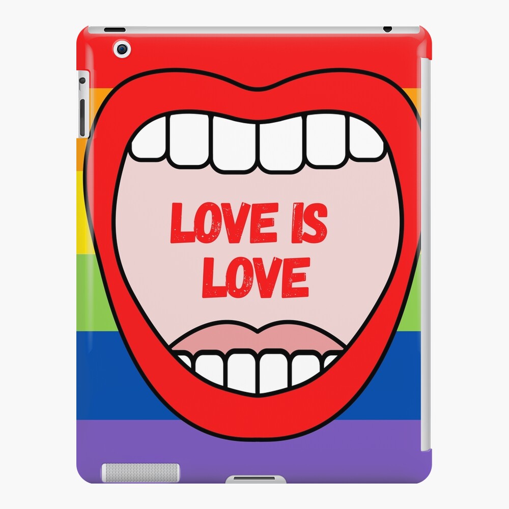 Love Is Love Gay Pride Month Lgbt Pansexual Rainbow Flag IPad Case