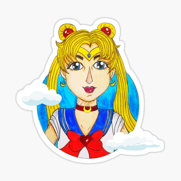 Sailor Moon Serena Sticker For Sale By Darlenedayan Redbubble