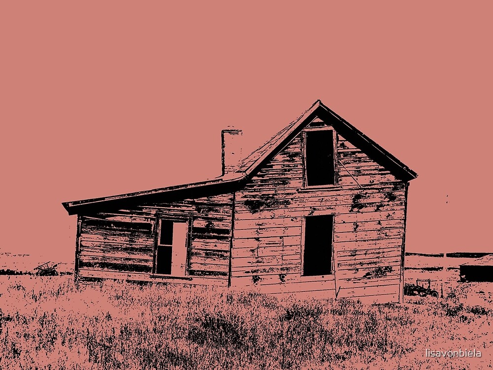 "Abandoned House Digitized Sketch" by lisavonbiela Redbubble
