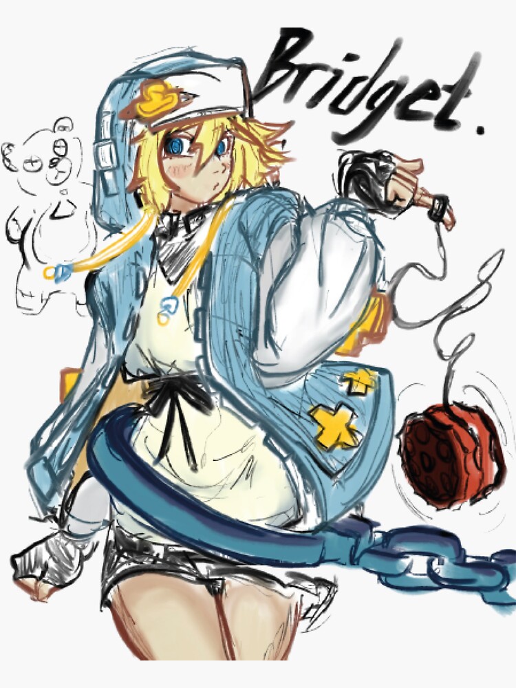 Guilty Gear Strive Bridget Sticker For Sale By Ellala Redbubble