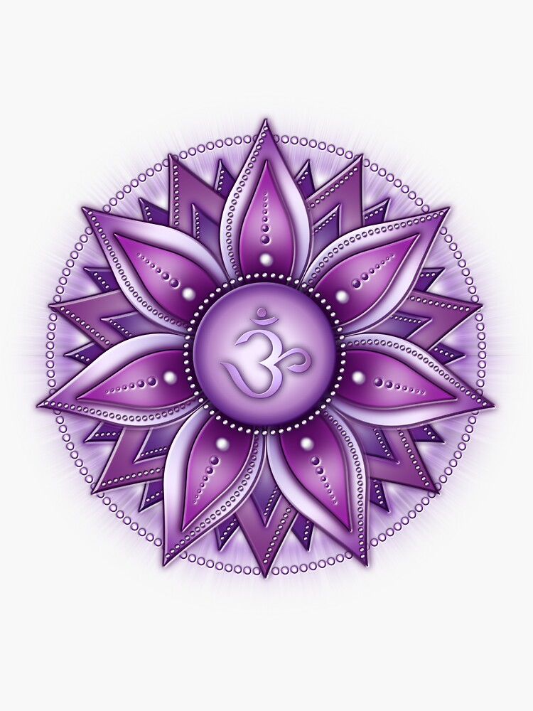 CROWN CHAKRA 7 Chakra Sahasrara Sticker For Sale By Martesign