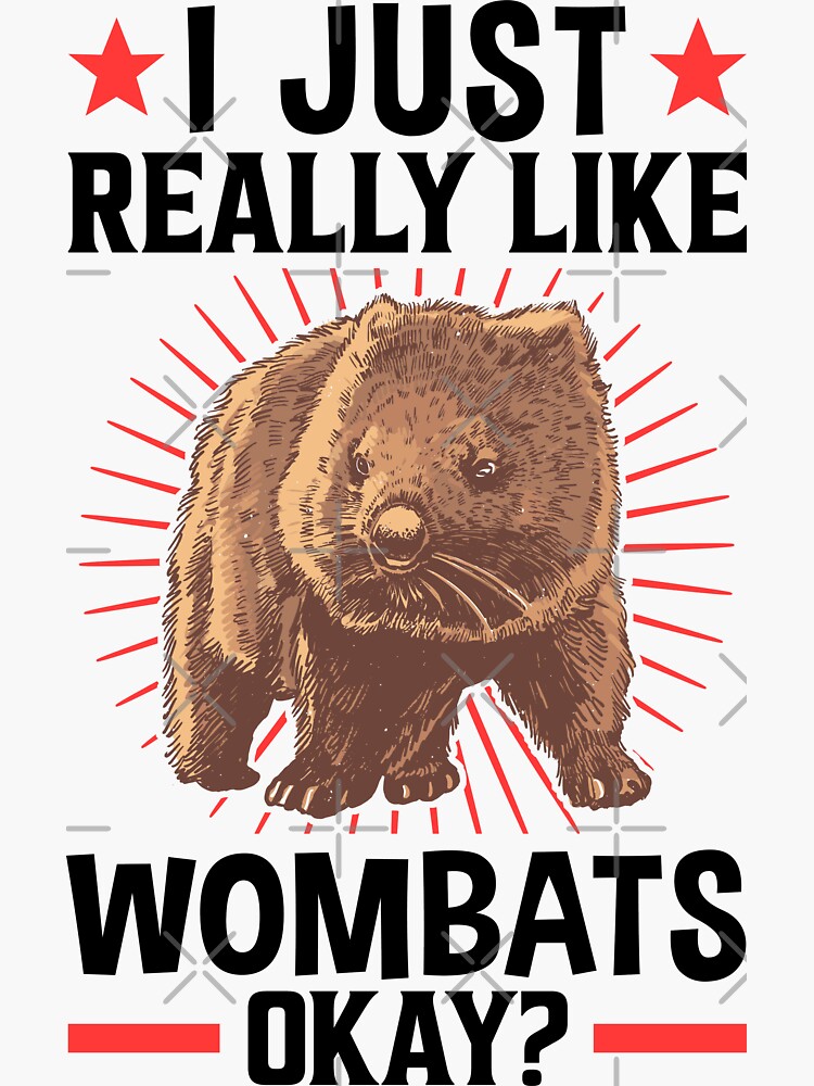 I Like Wombat S Australian Marsupial Sticker For Sale By Madgrfx