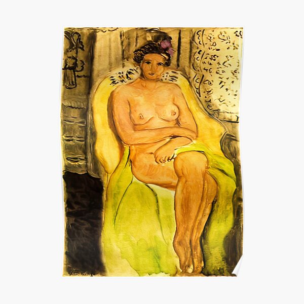 Henri Matisse Nude In An Armchair Legs Crossed 1920 Poster For