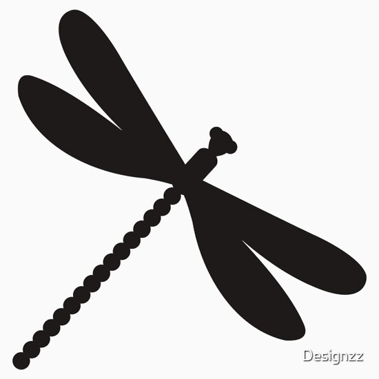 "Black dragonfly" Stickers by Designzz | Redbubble