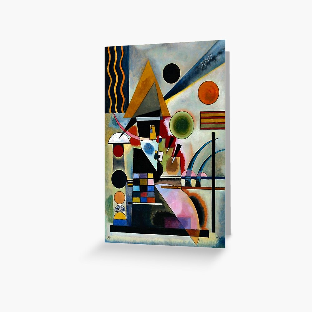 Kandinsky Swinging Famous Abstract Painting Greeting Card For Sale