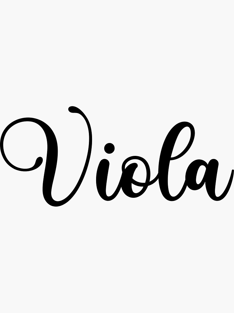 Viola Name Handwritten Calligraphy Sticker For Sale By Yelenastore