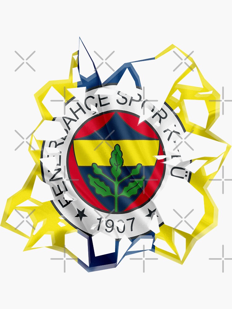 Fener From Turkey Sticker For Sale By Vectorfootball Redbubble