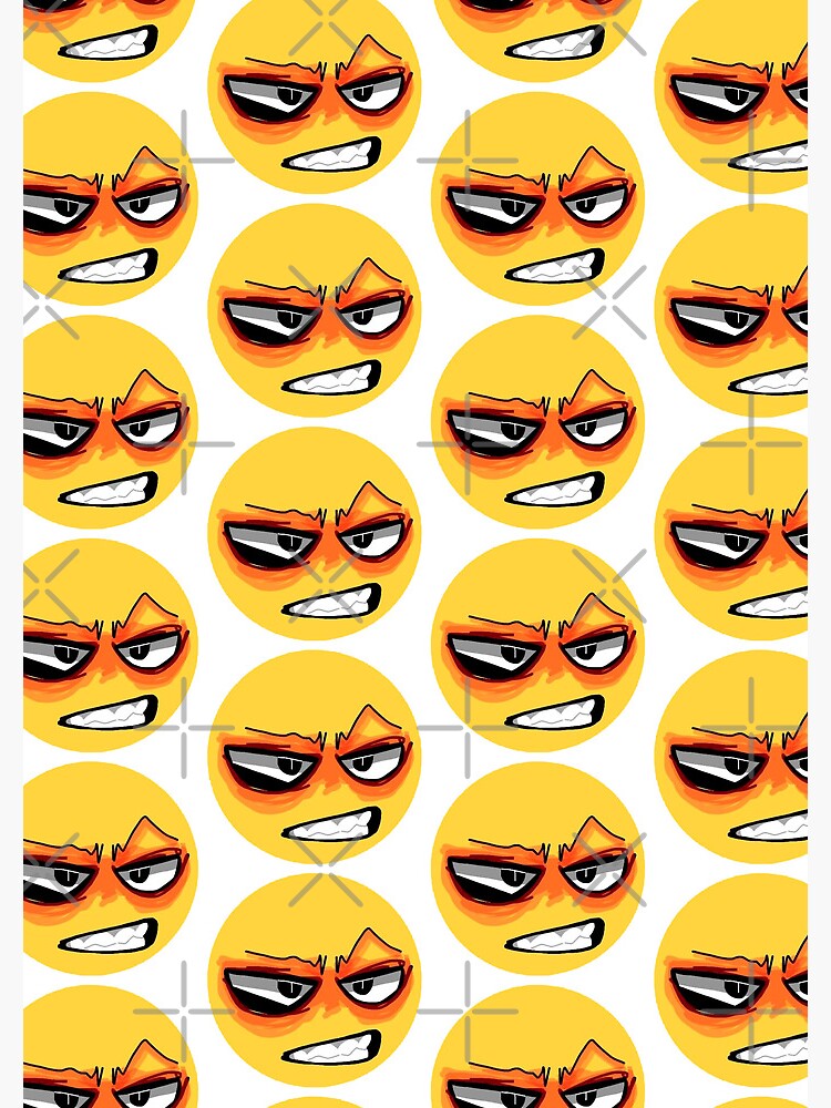 Angry Cursed Emoji TikTok MEME Face Spiral Notebook For Sale By