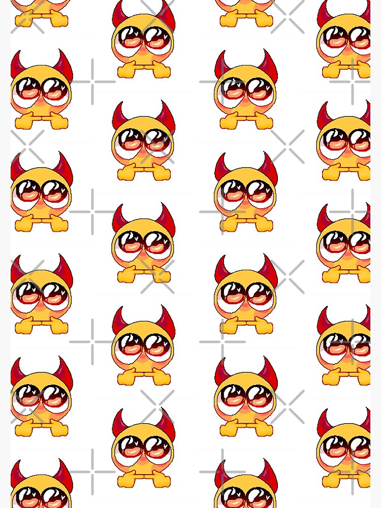 PLEASE FACE CUTE Devil Cursed Emoji TikTok MEME Face Spiral Notebook